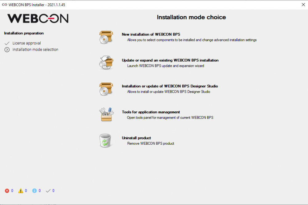 The image shows the installation process